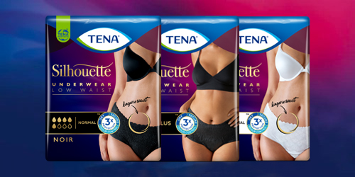 TENA Silhouette engångsunderkläder i tre olika stilar. TENA Silhouette engångsunderkläder i tre olika stilar.